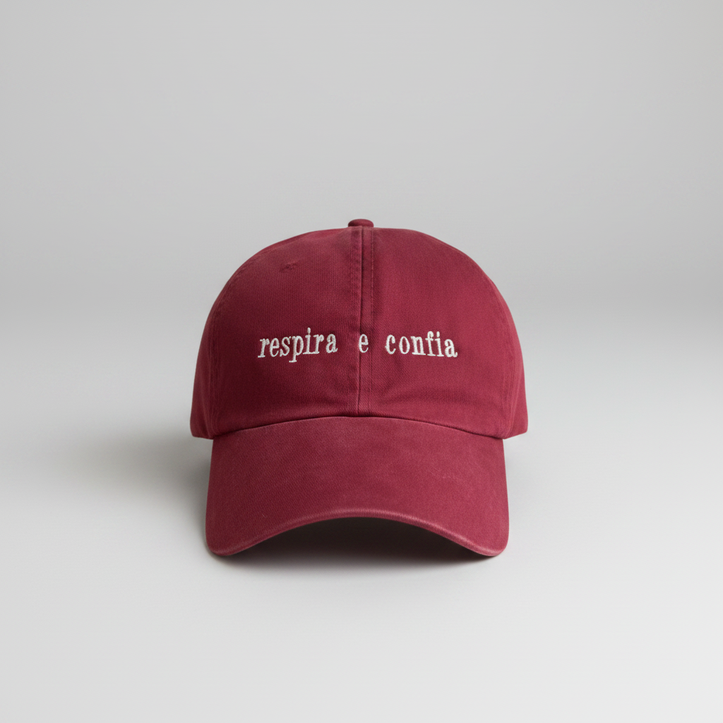 Boné Respira e Confia Bordo