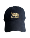 Boné Yoga Café e Terapia Azul com off