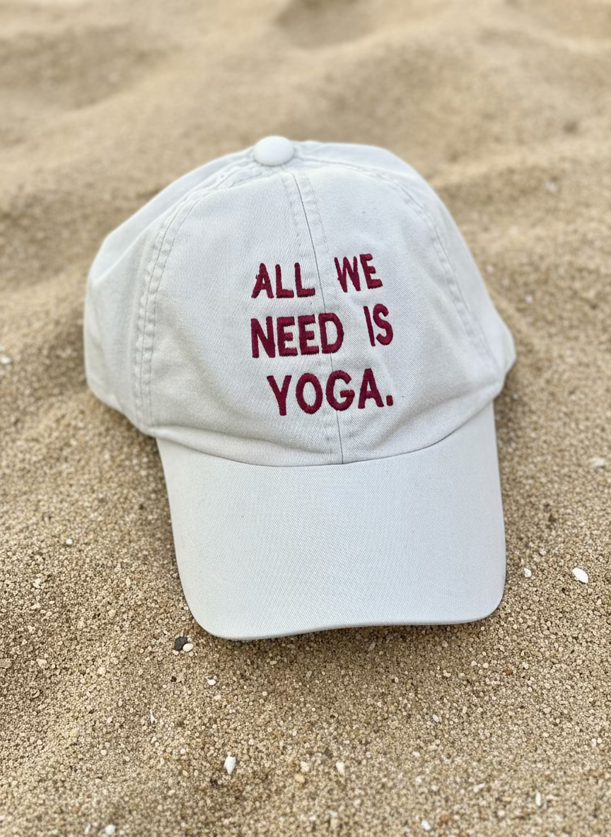 Boné All we need is yoga